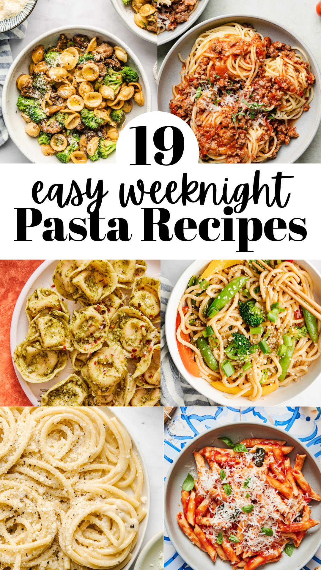 Curated visual reference: Super Fast Weeknight Flour And Egg Pasta Dish Reference: 19 Easy Weeknight Pasta Recipes Quick Delicious