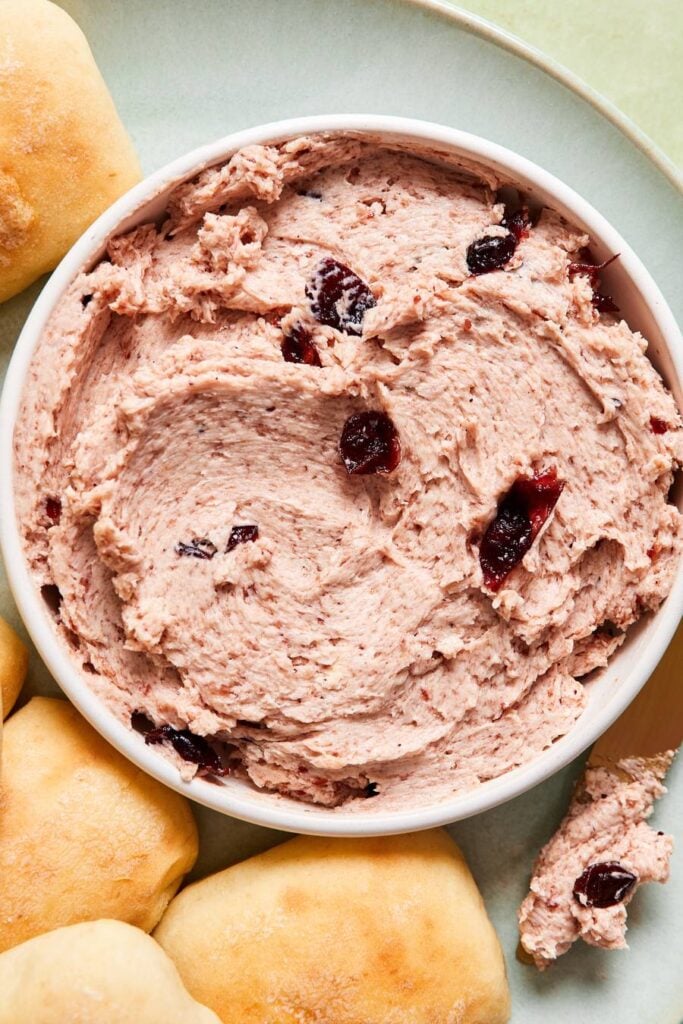 bowl of cranberry honey butter