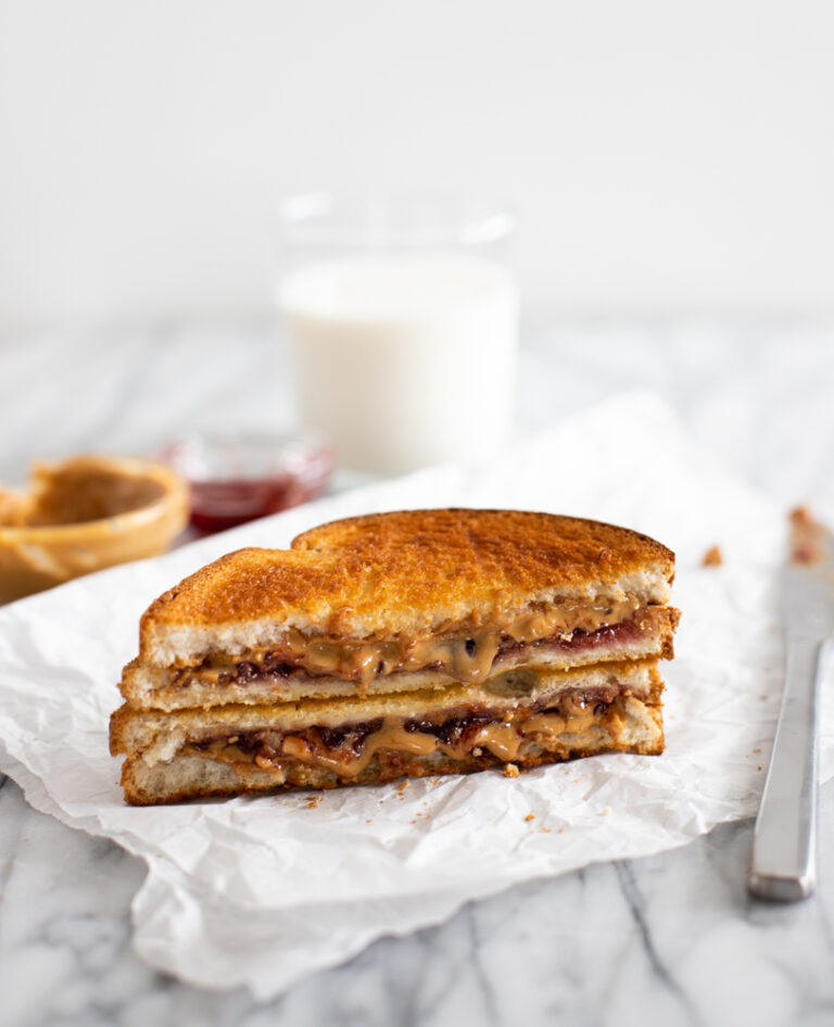 Crunchy and Gooey Air Fryer PBJ (Peanut Butter & Jelly)